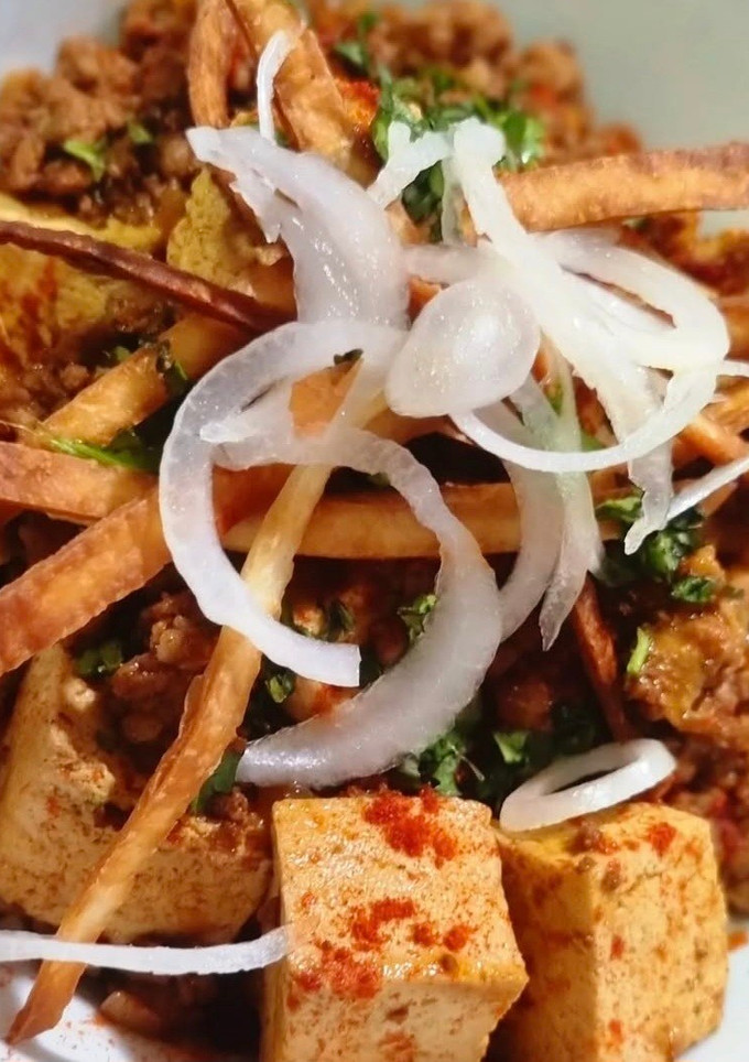 Una foto de Mapo-Tofu🌶🌶🌶 (receta china bastante picante)