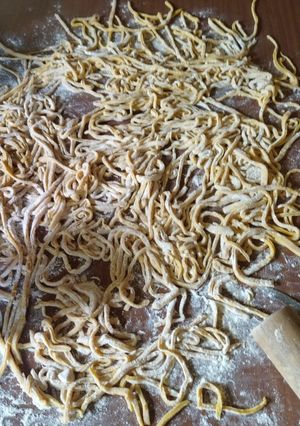 Una foto de Tallarines caseros