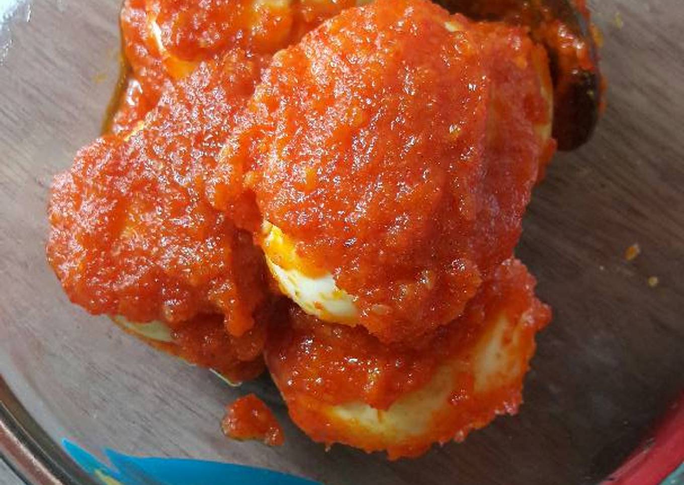 Bagaimana Menyiapkan Telur balado tanpa tomat yang Lezat