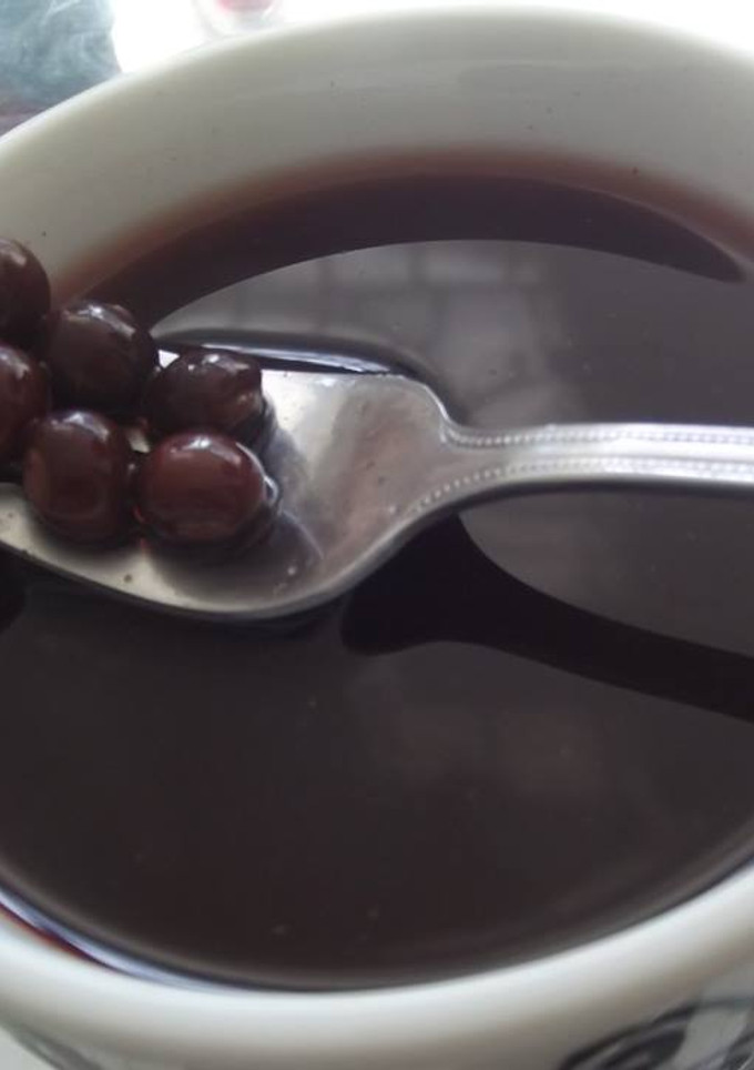 Una foto de Frijoles negros en almíbar correa