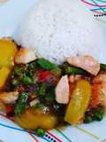 Pollo al durazno