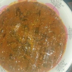 A picture of Miyan taushe (groundnut soup).