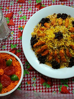 عکسی از دستور دمپخت مرغ و عدس