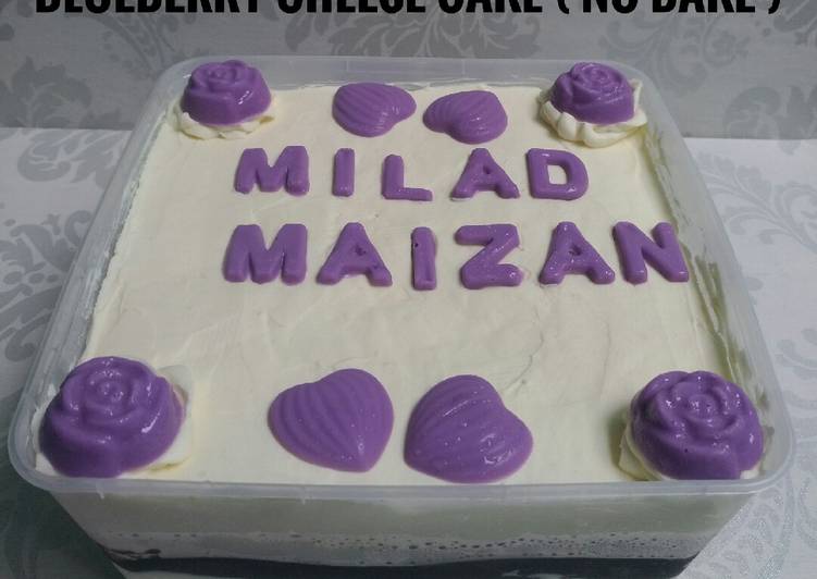 Resep Blueberry Cheese Cake (No Bake), Lezat
