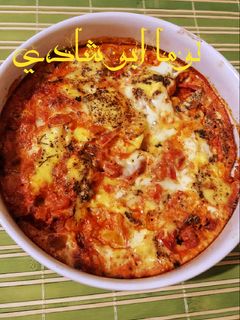 صورة لوصفة طاجن شكشوكة بالبسطرمة