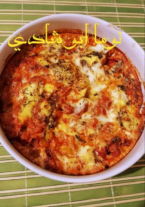 صورة لوصفة طاجن شكشوكة بالبسطرمة