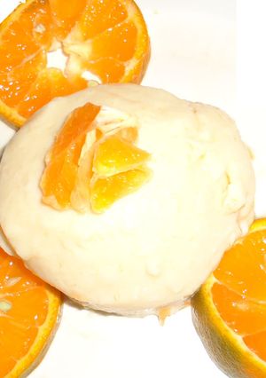 A picture of Orange lemon souffle.