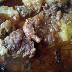 Bengali mutton curry A picture of Bengali mutton curry.