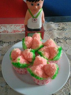 Foto resep Bolu kukus semangka