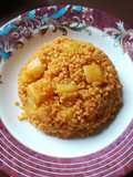 อาหารตุรกี Patatesli bulgur pilavı