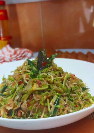 Foto resep Tumis Bunga Pepaya Teri
