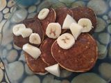Hotcakes de manzana y coco saludables🍎