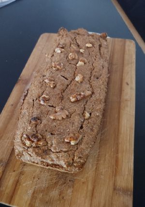 Una foto de Budín fit banana y nuez 😊