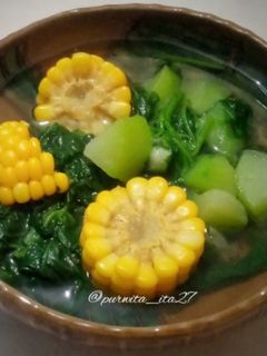 Foto resep Sayur Bening Bayam Jagung Labu Siam