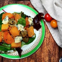 A picture of Roasted winter vegetables.