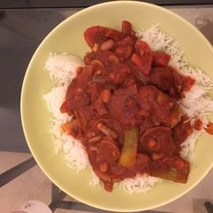 A picture of Sausage And Pepper Casserole.