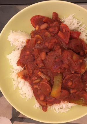 A picture of Sausage And Pepper Casserole.