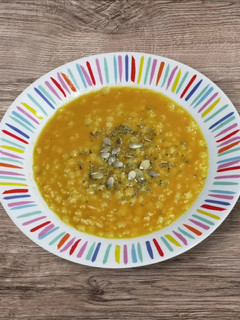 Una foto de Sopa cremosa de pasta