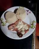 Chuleta ahumada con salsa blanca