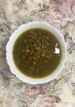 صورة لوصفة شوربة العدس الأخضر