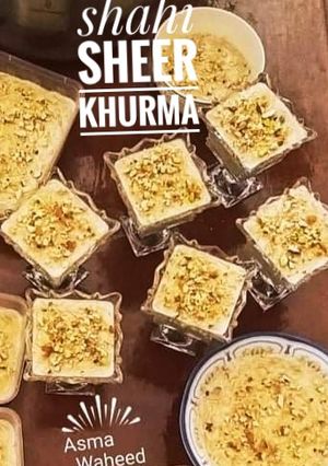 A picture of Shahi sheer khurma.