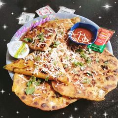 A picture of Cheese paratha yummy.
