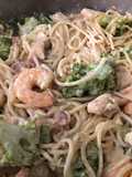 Alfredo Pasta (Version 2 with Shrimp and Broccoli)