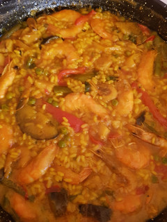 Una foto de Arroz de pescado y verduras