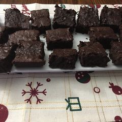 A picture of Black beans brownie’s (only two ingredients) - Tyler’s brownies.
