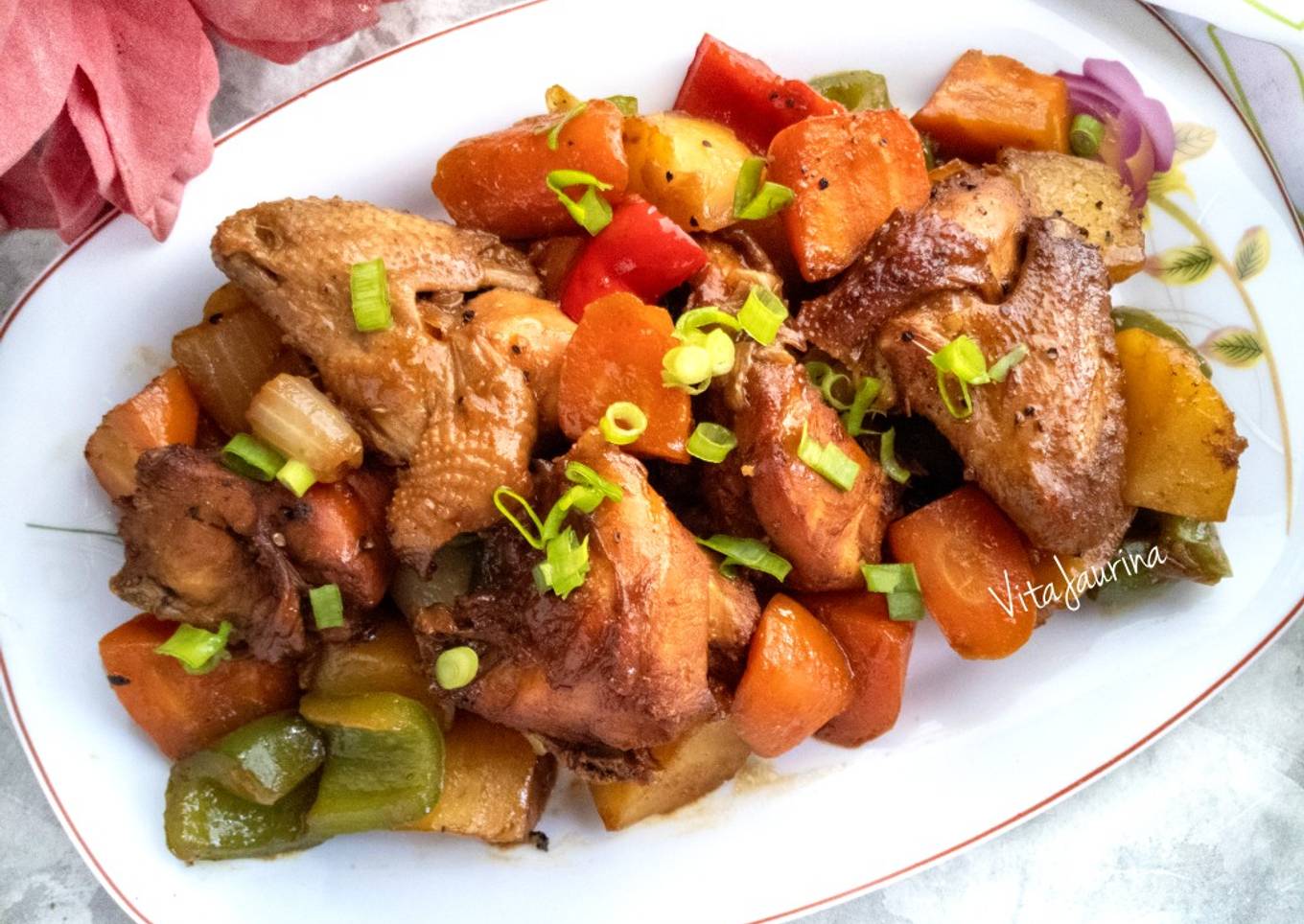 Ayam Panggang Sayuran