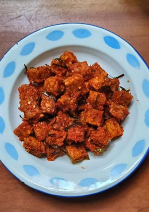 Foto resep Tempe pedas daun jeruk
