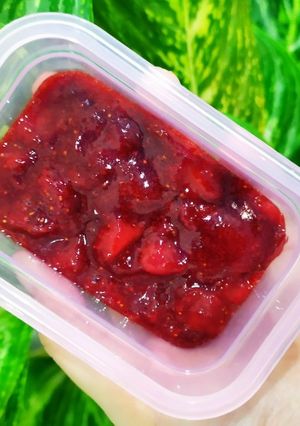 Foto resep Selai Strawberry Homemade 2 Bahan