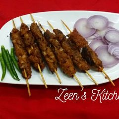 Chicken Seekh Kababs A picture of Chicken Seekh Kababs.