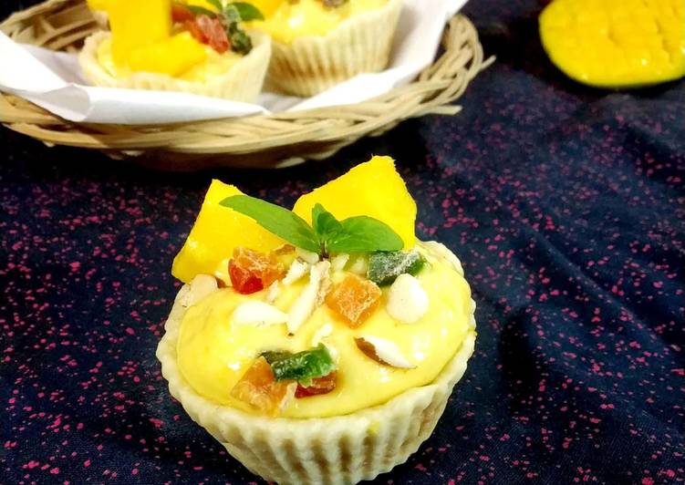 Steps to Make Favorite Mango srikand in tart