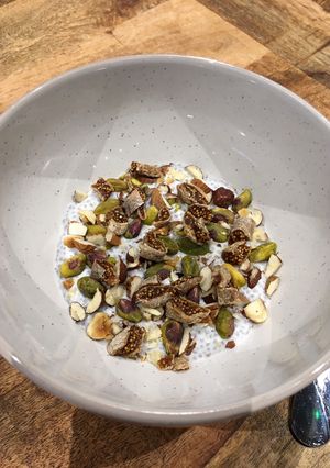 A picture of Coconut Chia Seed Porridge.