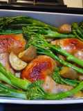 Roasted chicken with vegetables