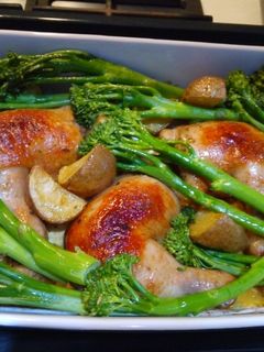 Foto resep Roasted chicken with vegetables