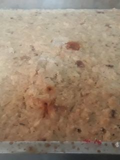 Una foto de Budín de pan con plátano