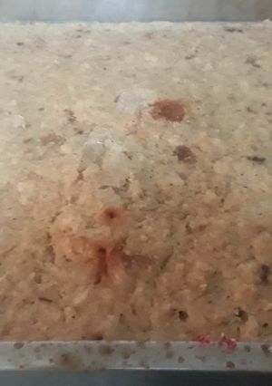 Una foto de Budín de pan con plátano