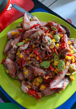 Foto resep Tumis Cumi Asin Pete Jagung