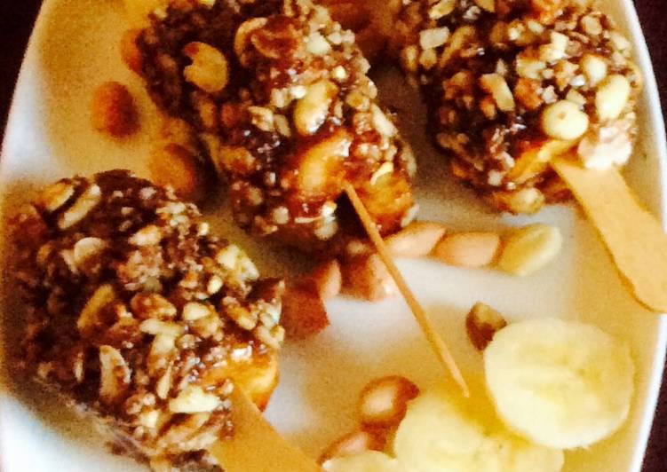 How to Make Super Quick Homemade Chocolate peanut cover banana