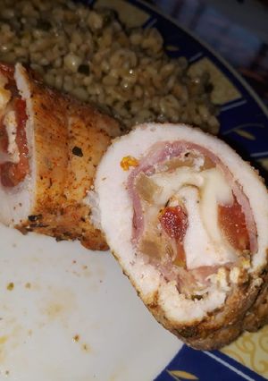 Göngyölt csirkemell recept fotója