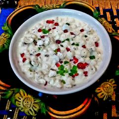 A picture of Dry Fruit Sweet Raita.