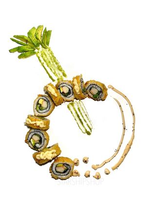 Foto resep Sushi Bomb 💣 Deep Fried Crunchy Crab Sushi Roll