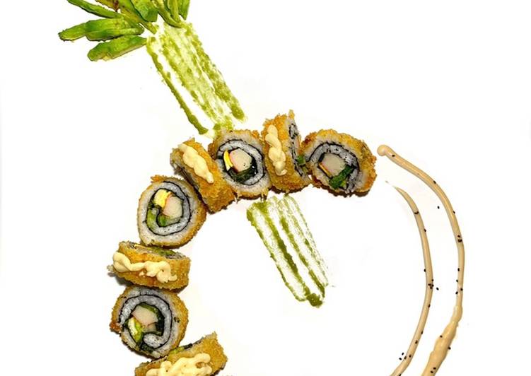 Bagaimana Menyiapkan Sushi Bomb 💣 Deep Fried Crunchy Crab Sushi Roll yang Bikin Ngiler