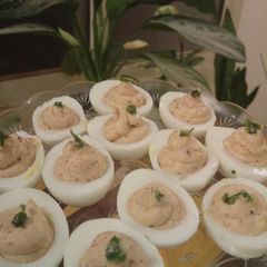 Easy devilled eggs A picture of Easy devilled eggs.