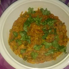 A picture of Baigan ka bharta.