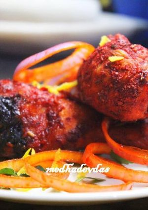 A picture of Philips air fryer grill chicken.