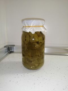 Una foto de Pimientos asados en conserva