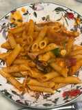 Penne polpo e cipolla di tropea